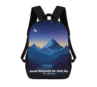 sinyumoney New Zealand Dark Sky 3D Printed School Backpack Casual Children's Backpacks 3D Printed School Bag for Boys Elementary And Middle 17inch