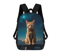 sinyumoney Night Watch on The Fence School Backpack Daypacks Business Backpack Water Resistant Bookbag for Campus Outdoor Travel Sports 17inch