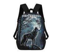 sinyumoney Night Watcher Children's Backpacks School 3D Printed Bag Bookbag for Kids Travel Rucksacks Boy Girl Book Bags Kids School Bag 17inch