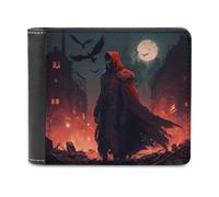 sinyumoney Nightmare's Embrace 3D Print Wallet ID Window Coin RFID Blocking Stylish Banknote Compartments Soft Convenient Purse 11.7cm*9.5cm