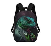 sinyumoney Noir Lizard Mastermind Backpack School Bag Water Resistant Travel Backpack Computer Bag for Teenage Girls Boys Women Men 17inch