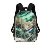sinyumoney Northern Lights, Golden Nights Backpack School Bag High Secondary School Bags Casual Backpack for Campus Outdoor Travel Sports 17inch