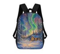 sinyumoney Northern Lights Painting Backpack School Bag Water Resistant Computer Rucksack for Teenage Girls Boys Women Men 17inch
