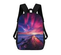 sinyumoney Northern Lights School Bags Large Lightweight Casual Backpack- Perfect for Travel, Work And Daily Use 17inch