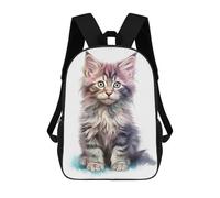 sinyumoney Norwegian Forest Cat School Bags Water Resistant Travel Backpack Computer Bag - Perfect for Travel, Work And Daily Use 17inch