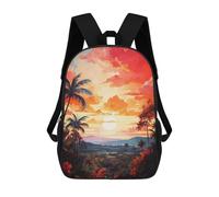 sinyumoney NOSARA Oil Painting Backpack School Rucksack Casual Daypacks School Work Travel Bag for Girl, Teen Girls 17inch