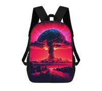sinyumoney Nuclear Bomb Illustration Backpack School Bag Secondary Causal Travel High School Bags - Perfect for Travel, Work And Daily Use 17inch