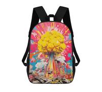 sinyumoney Nuclear Explosion Rucksacks 3D Printed Children Backpacks Fashion Casual Daypack Cute Travel Bags Outdoor Casual Daypack for Boy And Girl 17inch
