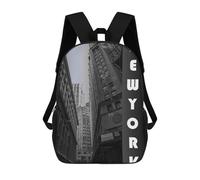 sinyumoney NYC School Backpack 3D Printed School Bags Boys Girls Laptop Backpack for Kids/Students/Adults 17inch