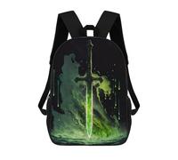 sinyumoney Obsidian Katana School Backpack Travel College Rucksack Backpacks for Campus Outdoor Travel Sports 17inch