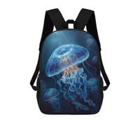 sinyumoney Ocean Jellyfish Glow Backpack 3D Printed Kids School Backpack High Capacity Travel Backpacks Book Bags Kids Backpack 17inch