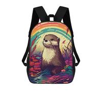 sinyumoney Ocean Otter Portrait School Backpack Work Business College School for Campus Outdoor Travel Sports 17inch