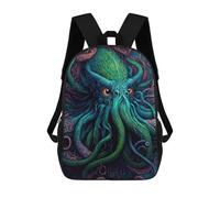 sinyumoney Oceanic 3D Printed School Bag Children's School Backpack Schoolbags Travel Backpacks Casual Fashion Bag for Kids School Students 17inch