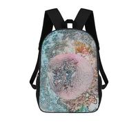 sinyumoney Oceanic Anemone Garden School Bag 3D Printed Backpacks Fashion Kids School Backpack Boys Rucksacks for Boys Middle School Students 17inch