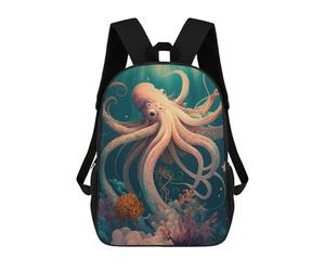 sinyumoney Oceanic Octopus Majesty School Backpack Work Business College School for School/Work/Travel 17inch