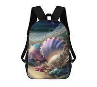 sinyumoney Oceanic Shell Symphony Backpacks 3D Printed Kids School Backpack Outdoor Casual Daypack Fashion Casual Children Backpacks Cute Travel Bags 17inch
