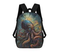 sinyumoney Oceanic Tentacle Dreamscape Backpack Cartoon Plush Bag, 3D Backpack for Kids School Bag Birthday Gift Idea for Boys And Girls 17inch