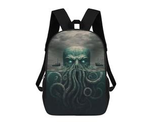 sinyumoney Ocean's Depths The Cthulhu Awakening Backpack School Bag Water Resistant School Bag Business Backpack for Girls Boys Teenage 17inch
