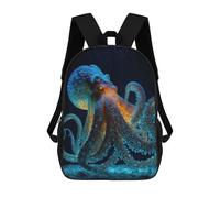 sinyumoney Octopus Animal Children's School Backpack 3D Printed for Kids Travel Rucksacks Book Bags Kids School Bag 17inch