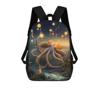 sinyumoney Octopus Imaginative Backpacks Kids Student Schoolbag,3D Printed Backpacks,Elementary And Middle School Students Backpacks for Boys Girls 17inch