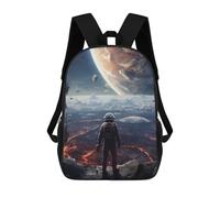 sinyumoney One Man Alone Children's Backpacks 17inch School Backpack 3D Printed Bag Bookbag for Kids Travel Rucksacks Boy Girl Book Bags Kids School Bag