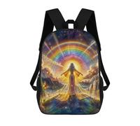 sinyumoney Open Arms for Abundance Children's Backpacks School Backpack 3D Printed Backpack for Kids Travel Rucksacks Book Bags Kids School Bag 17inch