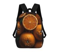 sinyumoney Orange Fruit School Backpack Daypacks Business Backpack Water Resistant Bookbag for Campus Outdoor Travel Sports 17inch