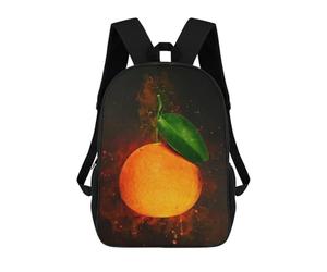 sinyumoney Orange Fruit School Bags Water Resistant School Bag Business Backpack - Perfect for Travel, Work And Daily Use 17inch