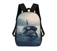 sinyumoney Orca 1 Backpack School Bag School Secondary High School College Backpack Travel for Teenage Girls Boys Women Men 17inch