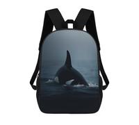 sinyumoney Orca Whale From The Depths School Bags Lightweight Schoolbag Dayback Bookbag College for Teenage Girls Boys Women Men 17inch