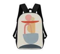 sinyumoney Organic Design 16 Backpacks Kids Student Schoolbag 3D Printed Backpacks Elementary And Middle School Students Backpacks for Boys Girls 17inch