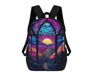 sinyumoney Otherworld Castle Backpack School Bag Travel College Rucksack Backpacks for Camping Outdoor Adventures And Daily Travel 17inch