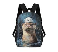 sinyumoney Otter Balancing Toilet Paper Roll-1 School Bags Lightweight Schoolbag Dayback Bookbag College for Boys/Girls/Teenagers 17inch