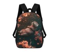 sinyumoney Otter in A Starry Water School Backpack Water Resistant Computer Rucksack- Perfect for Travel, Work And Daily Use 17inch
