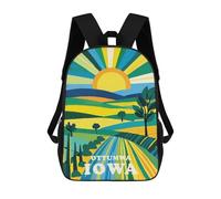 sinyumoney Ottumwa Iowa Sunset School Bags Computer Rucksack for School/Work/Travel for Camping Outdoor Adventures And Daily Travel 17inch