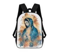 sinyumoney Our Lady of Guadalupe Watercolor Art Backpack School Bag Large Lightweight Casual Backpack for Campus Outdoor Travel Sports 17inch