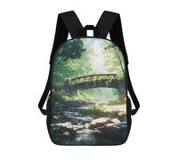 sinyumoney Over The River School Bags Computer Rucksack for School/Work/Travel for Girls Boys Teenage 17inch