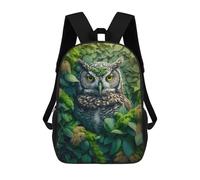 sinyumoney Owl 2 Backpacks Children's Backpacks School Bag 3D Printed Children's School Backpack Fashion Travel Backpacks for Kids Elementary Middle School 17inch