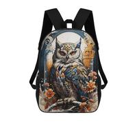 sinyumoney Owl Celestial Guardian Backpack School Bag Secondary Causal Travel High School Bags - Perfect for Travel, Work And Daily Use 17inch