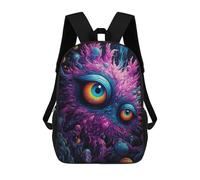 sinyumoney Owl Eyes in Fantasy Land Backpack 3D Print Kids Bag Elementary Students Daypack Lightweight School Bag for Children Girls Boys Nursery Lunch Pack 17inch