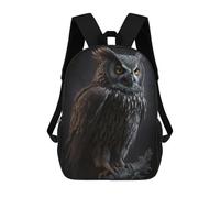 sinyumoney Owl I School Backpack 3D Printed School Bags Boys Girls Laptop Backpack for Kids/Students/Adults 17inch