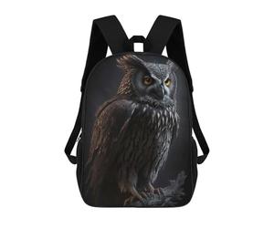 sinyumoney Owl I School Backpack 3D Printed School Bags Boys Girls Laptop Backpack for Kids/Students/Adults 17inch