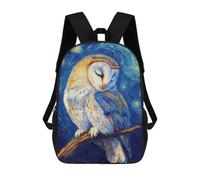 sinyumoney Owl in Starry Night School Backpack Water Resistant Computer Rucksack for Campus Outdoor Travel Sports 17inch