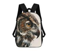 sinyumoney Owl Painting Watercolor School Backpack Daypacks Business Backpack Water Resistant Bookbag for Men/Women 17inch