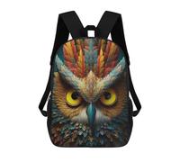 sinyumoney Owl Portrait Backpack School Bag Water Resistant Travel Backpack Computer Bag for Girls Boys Teenage 17inch