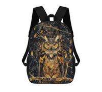 sinyumoney Owl School Backpack 3D Printed School Bags Boys Girls Laptop Backpack for Kids/Students/Adults 17inch