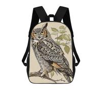 sinyumoney Owl Vintage Backpack School Bag Lightweight Airport College Students Back Pack for Men, Women & Teenage Boys 17inch