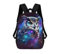 sinyumoney OWL with Galaxy Theme School Backpack 3D Printed Children's 17inch Backpacks Bag Bookbag for Kids Boy Girl Book Bags Kids School Bag Travel Rucksacks