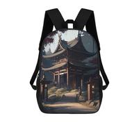 sinyumoney Pagoda at Day School Bags Lightweight Casual Daypack School Backpacks for School/Work/Travel 17inch
