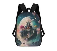 sinyumoney Pagoda On Top Of The Rock Backpack School Bag Rucksack Casual Daypacks School Work Travel Bag for Men, Women & Teenage Boys 17inch